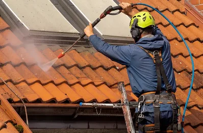 Démoussage et hydrofuge de toiture à Villelaure